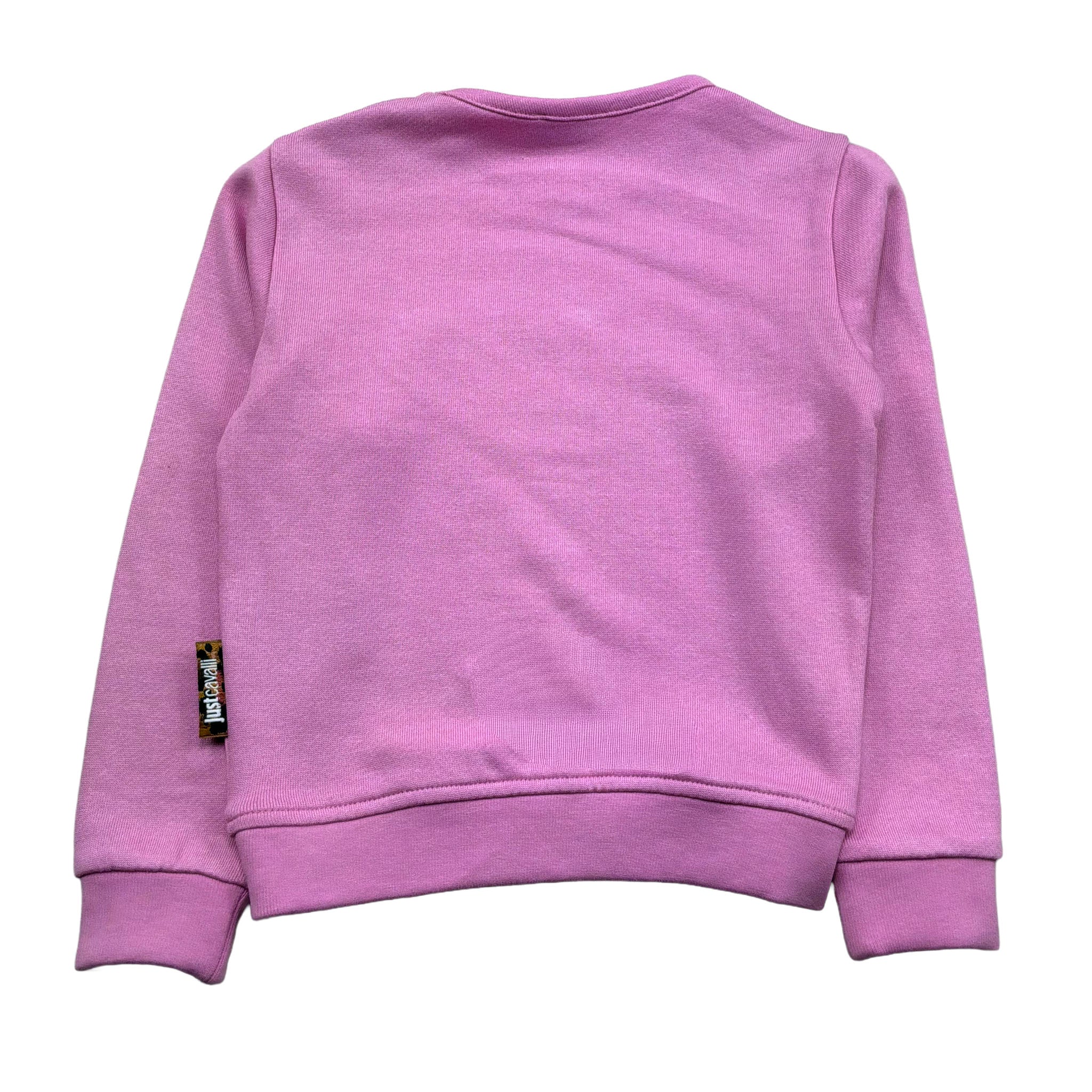 Just Cavalli Felpa Chiusa Girocollo Tinta Unita con Stampa per Neonata JIP26016FE ROSA JUST CAVALLI 