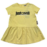 Just Cavalli Abito Mezza Manica Tinta Unita con Logo per Neonata JIP26026VE GIALLO JUST CAVALLI 