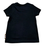 Just Cavalli T-Shirt Girocollo Tinta Unita con Logo per Neonato JIP26035CJ NERO JUST CAVALLI 