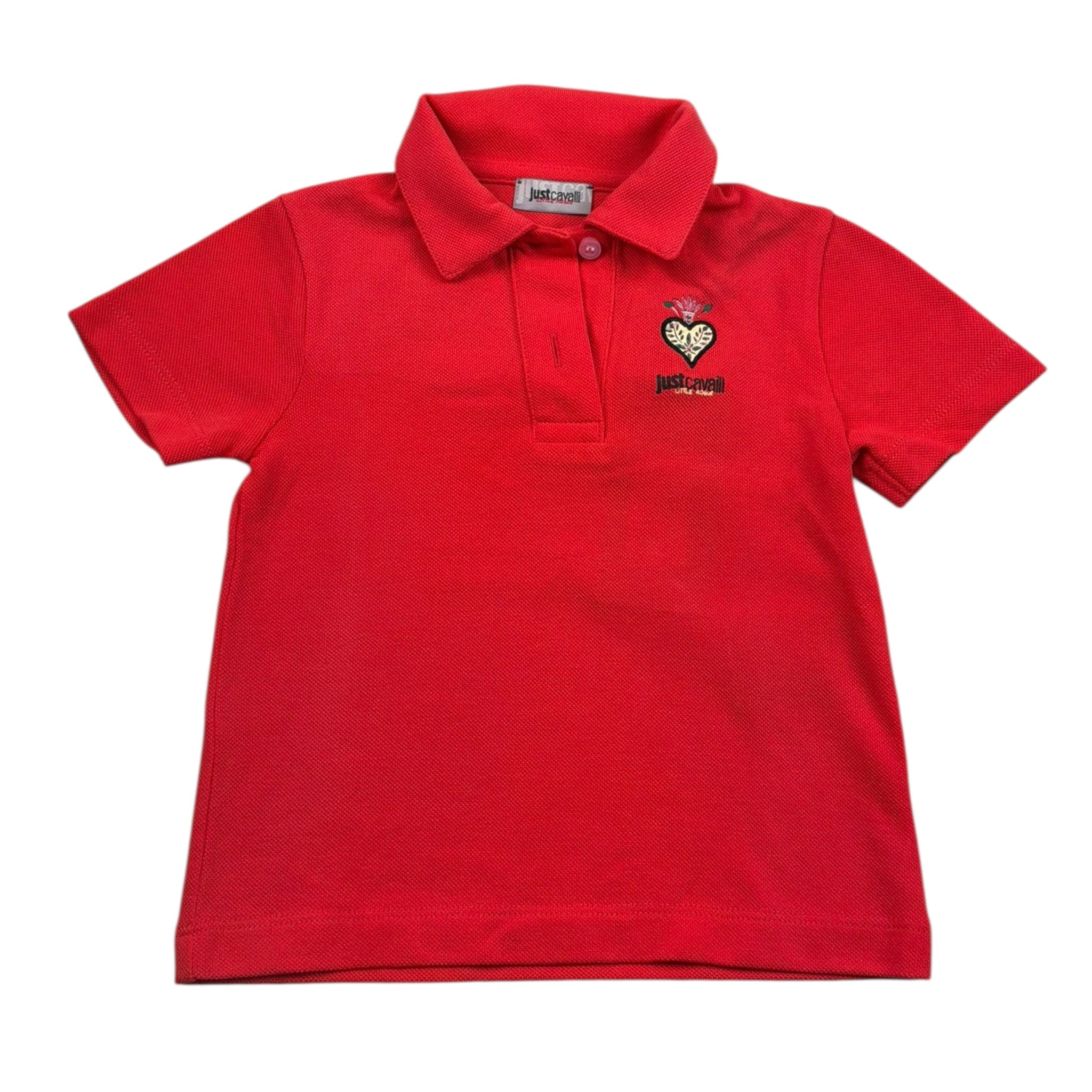 Just Cavalli Polo Mezza Manica Tinta Unita per Neonata JIP26119PO ROSSO JUST CAVALLI 