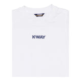 K-Way T-Shirt Girocollo Tinta Unita con Logo per Neonato K11613W BIANCO K-WAY 