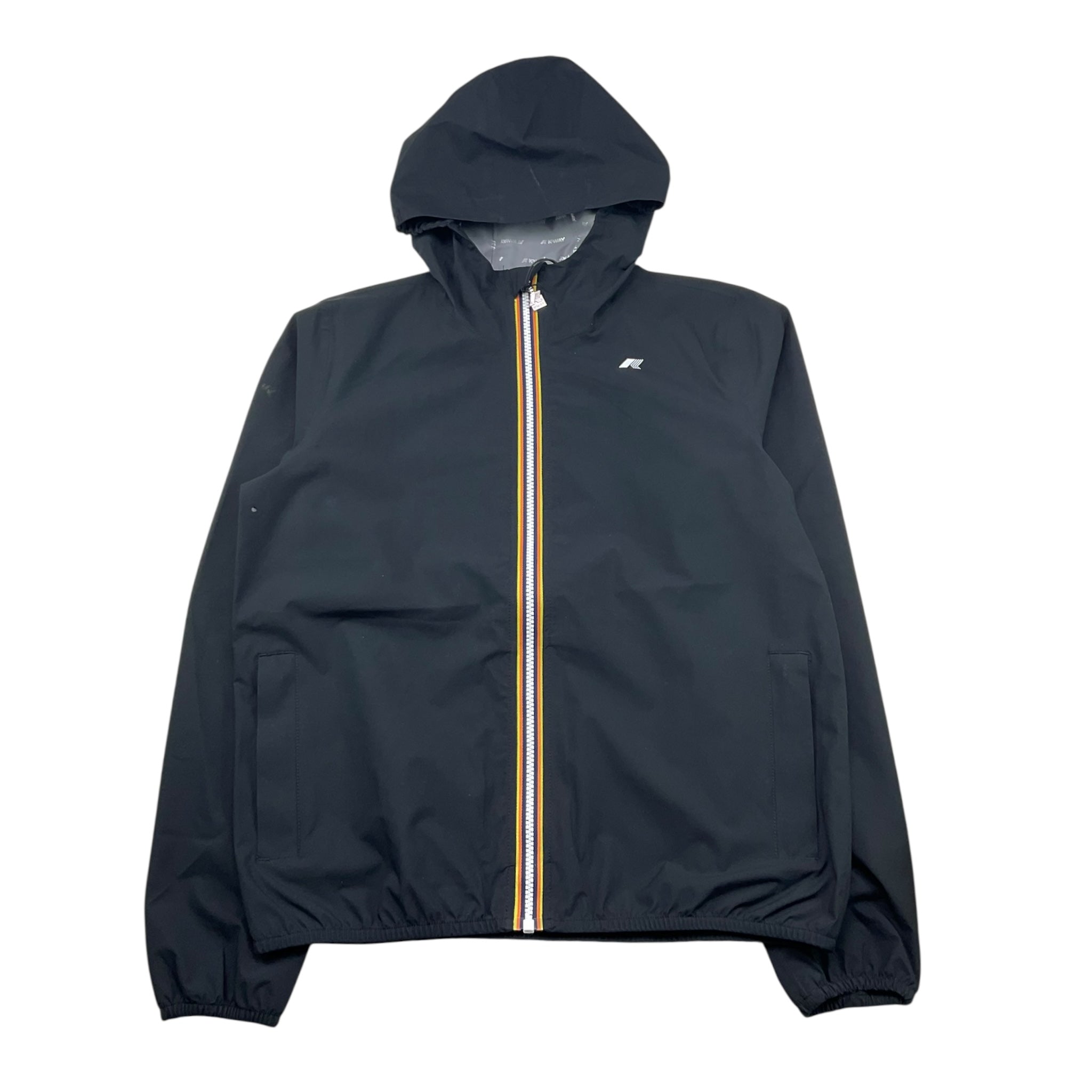 K-Way Giubbino Tinta Unita con Cappuccio per Bambino K21371W NERO K-WAY 