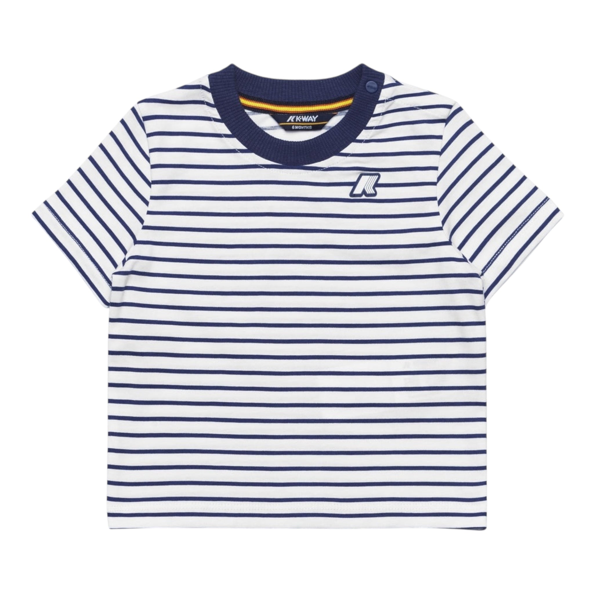 K-Way Completo 2 Pezzi Bicolore T-Shirt-Bermuda Fantasia A Righe per Neonato K2137TWX BLU K-WAY 