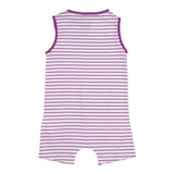 K-Way Pagliaccetto Giromanica Fantasia A Righe per Neonata K2137VW BIANCO/VIOLA K-WAY 