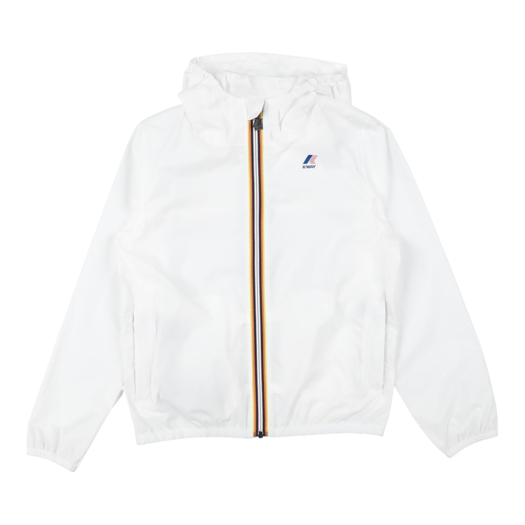 K-Way Giubbino Tinta Unita con Zip E Cappuccio per Neonata K2137XWX BIANCO K-WAY 