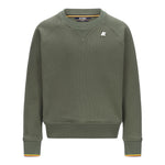 K-Way Maglia Tinta Unita Girocollo con Logo per Bambino K2148LW VERDE K-WAY 