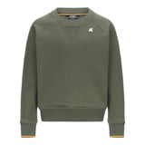 K-Way Maglia Tinta Unita Girocollo con Logo per Bambino K2148LW VERDE K-WAY 