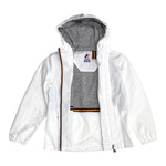 K-Way Giubbino Tinta Unita con Zip E Cappuccio per Bambina K2148NW BIANCO K-WAY 