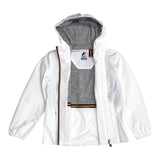 K-Way Giubbino Tinta Unita con Zip E Cappuccio per Bambina K2148NW BIANCO K-WAY 