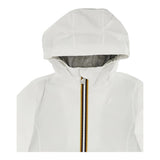 K-Way Giubbino Tinta Unita con Zip E Cappuccio per Bambina K2148NW BIANCO K-WAY 