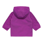 K-Way Giubbino Tinta Unita con Zip E Cappuccio per Neonata K2148NWN VIOLA K-WAY 