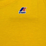 K-Way T-Shirt Girocollo Tinta Unita con Logo per Bambino K4114WWX GIALLO K-WAY 