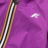 K-Way Giubbino Tinta Unita con Zip E Cappuccio per Bambina K4125CWW VIOLA K-WAY 