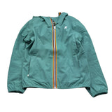 K-Way Giubbino Tinta Unita con Zip E Cappuccio per Bambino K4125CWX VERDE K-WAY 