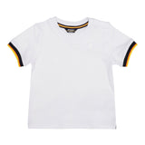 K-Way T-Shirt Tinta Unita Girocollo con Profili In Contrasto per Neonato K41319W BIANCO K-WAY 