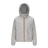 K-Way Giubbino Tinta Unita con Zip E Cappuccio per Bambino K41335W GRIGIO K-WAY 