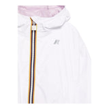 K-Way Giubbino Reversibile Bicolore con Cappuccio per Bambina K41337WX BIANCO/ROSA K-WAY 