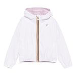 K-Way Giubbino Reversibile Bicolore per Bambina K41337WXX BIANCO/ROSA K-WAY 