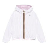 K-Way Giubbino Reversibile Bicolore per Bambina K41337WXX BIANCO/ROSA K-WAY 