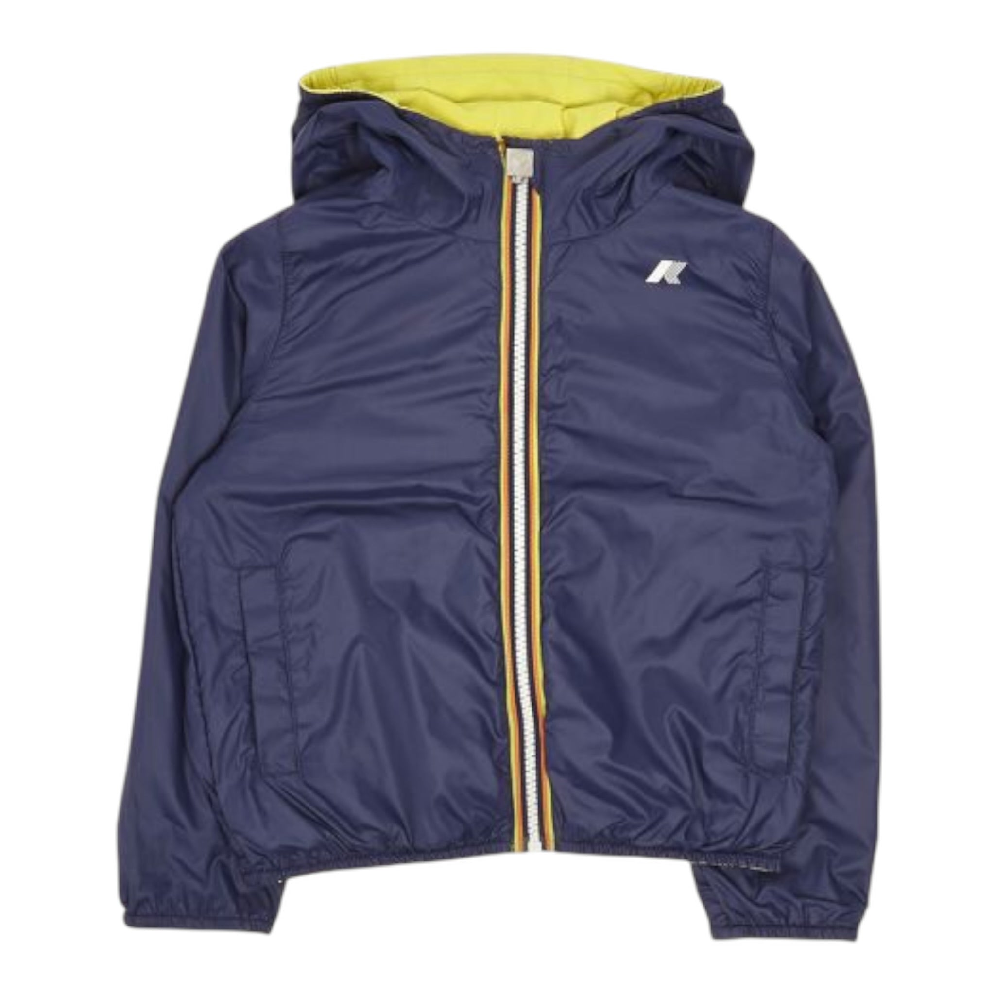 K-Way Giubbino Reversibile Bicolore per Bambino K61314WXXX BLU/GIALLO K-WAY 