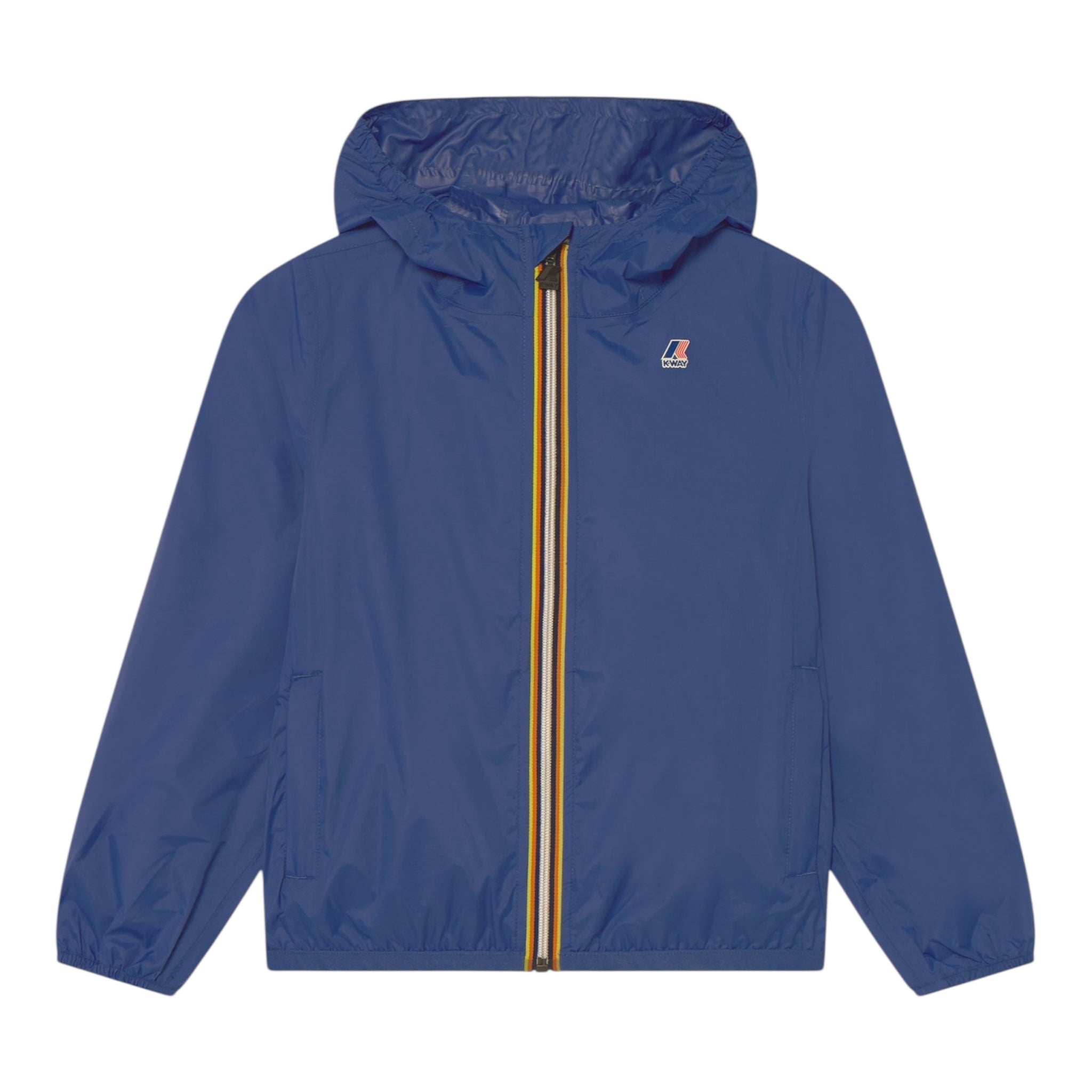 K-Way Giubbino Tinta Unita con Cappuccio per Bambino K61336WX BLU K-WAY 