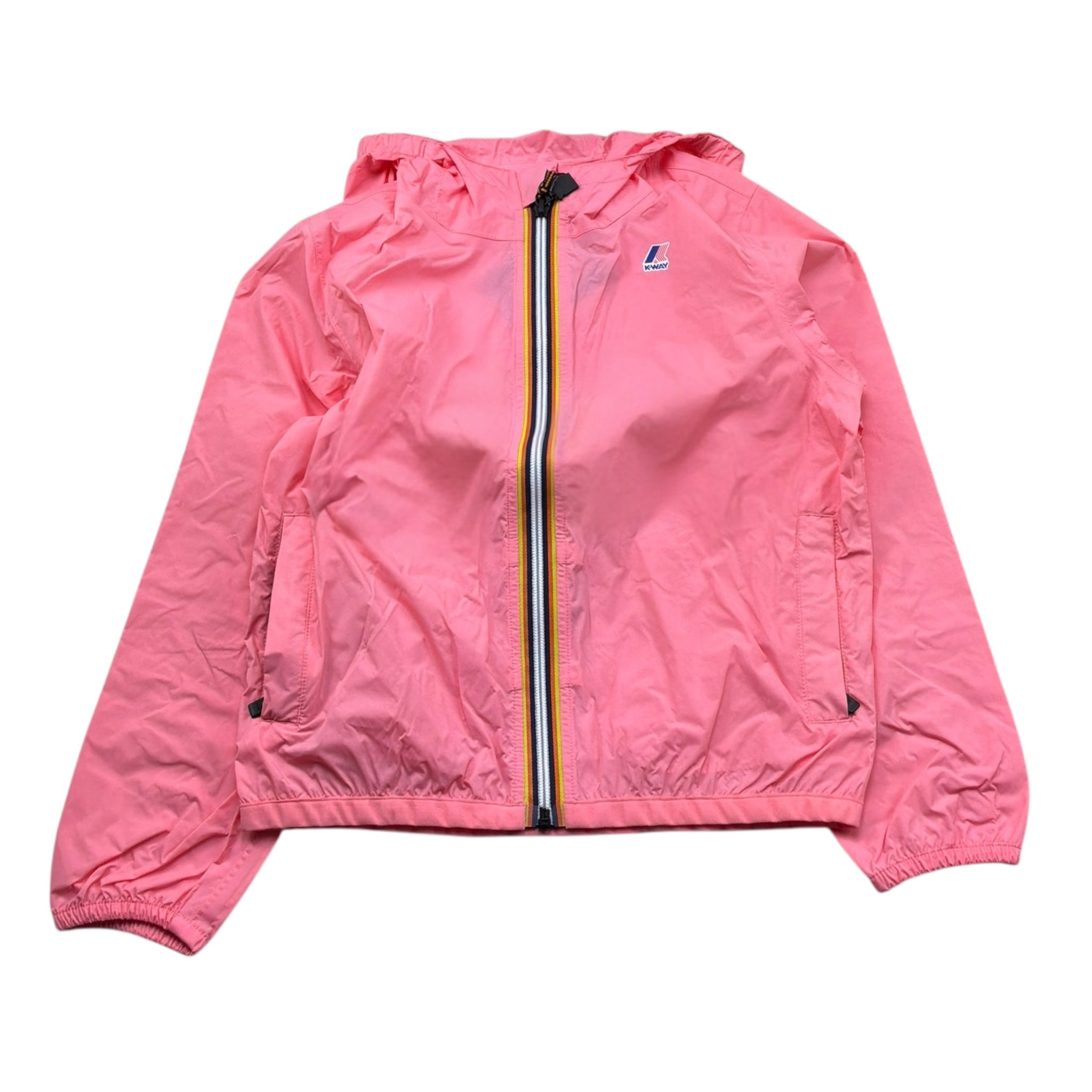 K-Way Giubbino Tinta Unita con Cappuccio per Bambina K61336WXXF ROSA K-WAY 