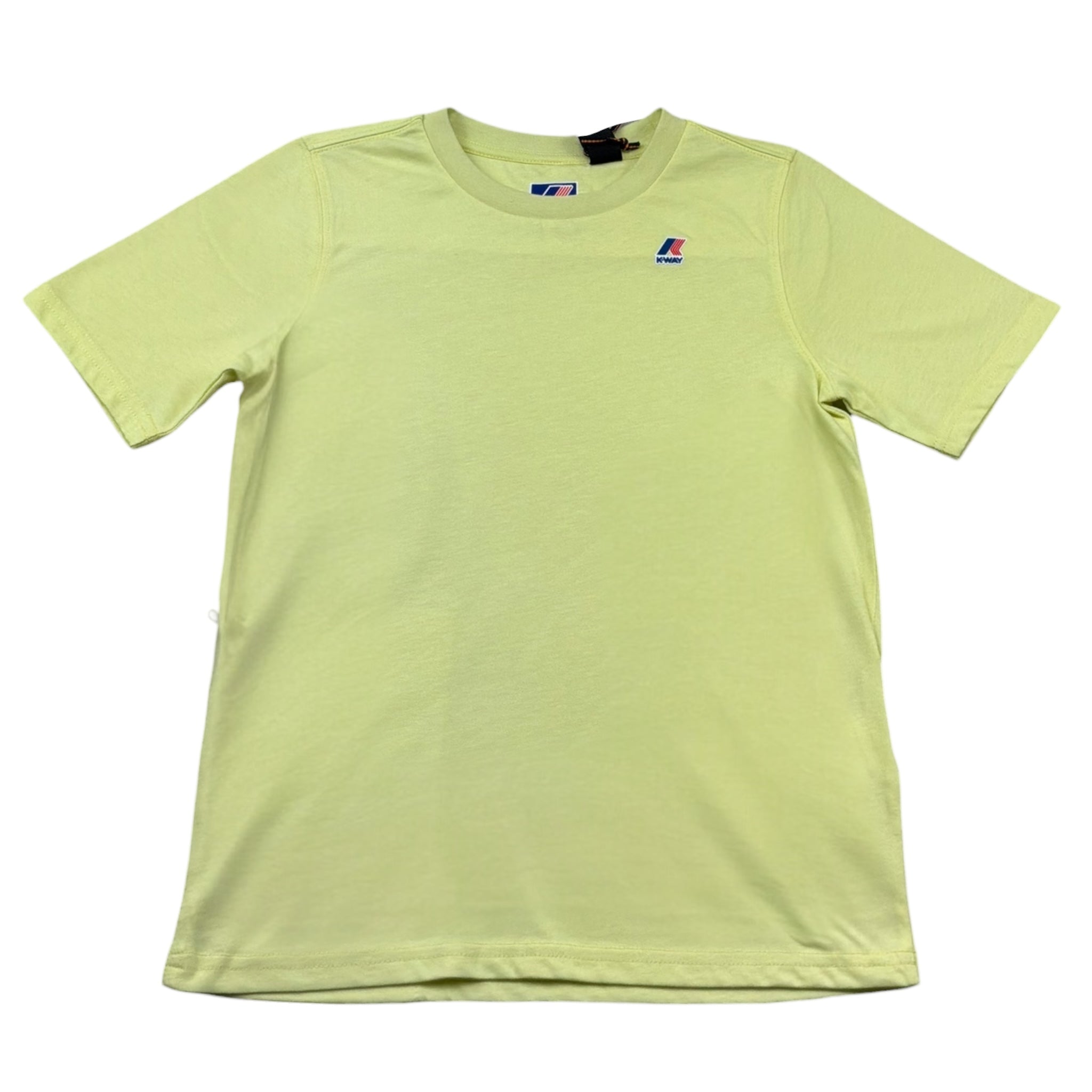 K-Way T-Shirt Girocollo Tinta Unita con Stampa per Bambino K7133YW GIALLO K-WAY 