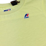 K-Way T-Shirt Girocollo Tinta Unita con Stampa per Bambino K7133YW GIALLO K-WAY 