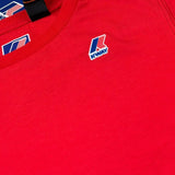 K-Way T-Shirt Girocollo Tinta Unita con Stampa per Bambino K7133YW ROSSO K-WAY 