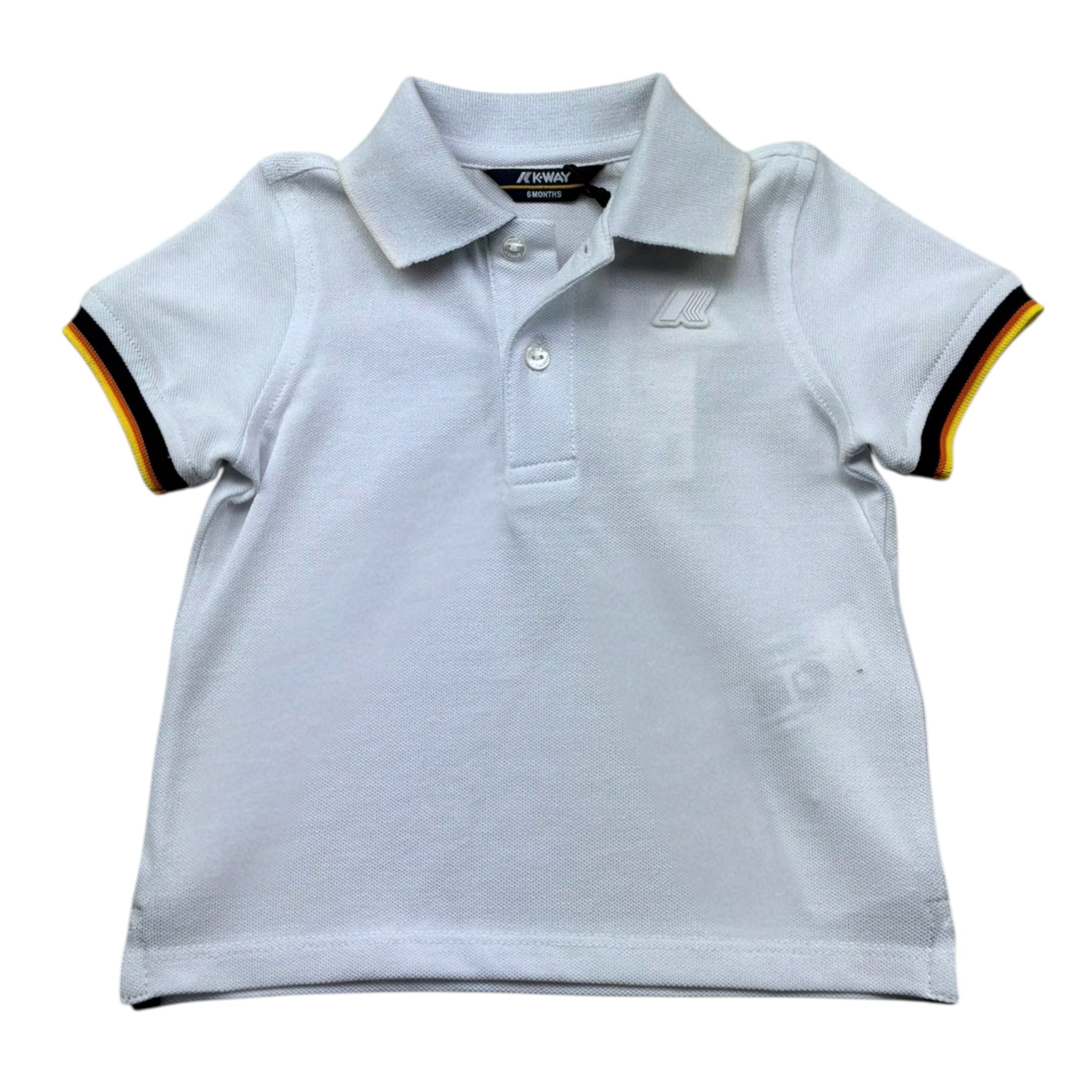 K-Way Polo Mezza Manica Tinta Unita per Neonato K71374WX BIANCO K-WAY 