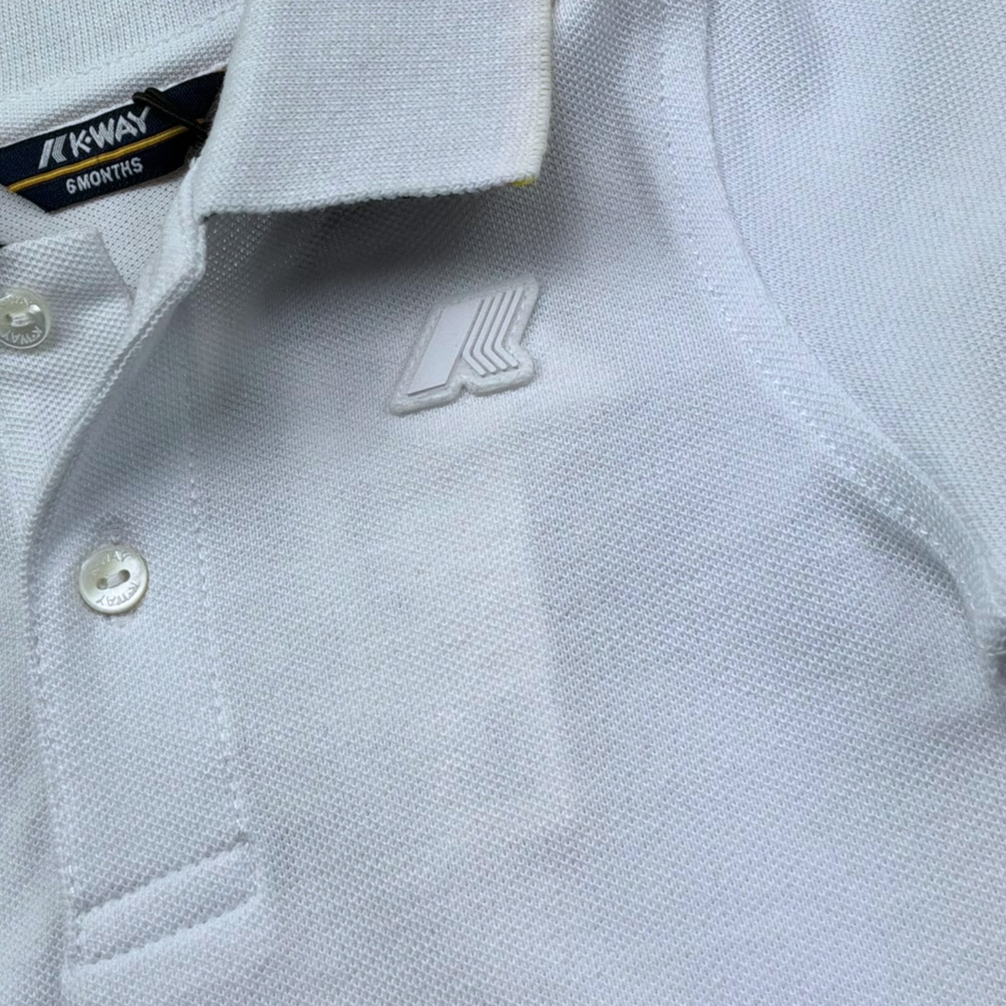 K-Way Polo Mezza Manica Tinta Unita per Neonato K71374WX BIANCO K-WAY 