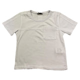 K-Way T-Shirt Girocollo Tinta Unita con Taschino per Bambino K81431W BIANCO K-WAY 