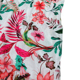 Kaos Tuta Intera Tinta Unita con Fantasia Fiori per Bambina DJJR BIANCO KAOS 