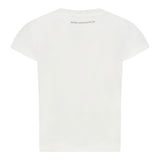 Karl Lagerfeld T-Shirt Girocollo tinta unita con Stampa Panna per Bambina Z30447 PANNA KARL LAGERFELD 