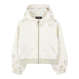 Karl Lagerfeld Felpa con Zip E Cappuccio Tinta Uita Beige per Bambina Z3048 BEIGE KARL LAGERFELD 