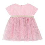 Karl Lagerfeld Abito Mezza Manica Tinta Unita In Tulle per Neonata Z30519 ROSA KARL LAGERFELD 