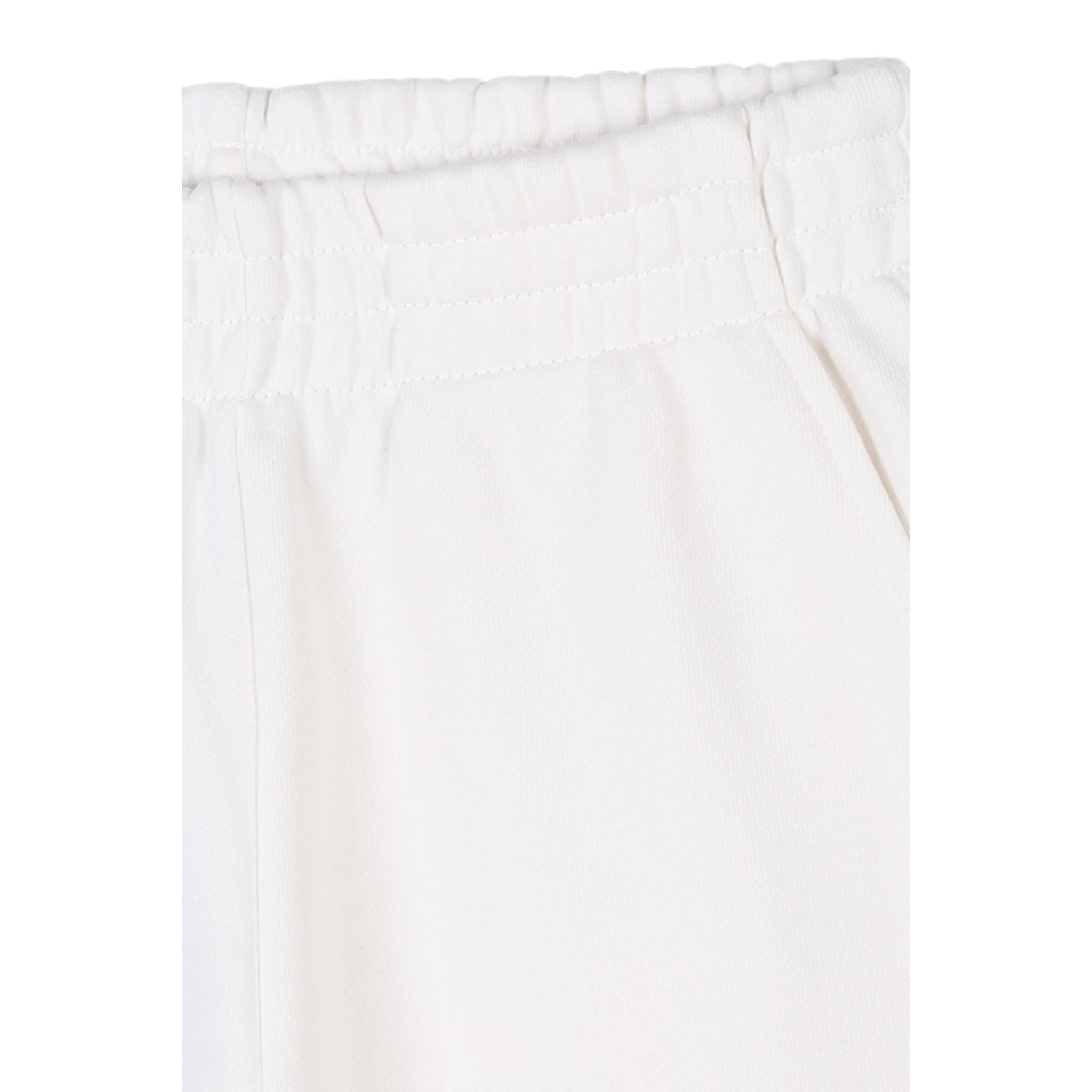 Kenzo Bermuda In Felpa Tinta Unita con Logo per Bambino K60995 PANNA KENZO 