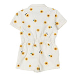 Kenzo Tutina Intera Tinta Unita con Fantasia Margherite per Bambina K61038J BIANCO KENZO 