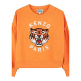 Kenzo Felpa Girocollo Tinta Unita con Stampa per Neonata K61049N ARANCIONE KENZO 