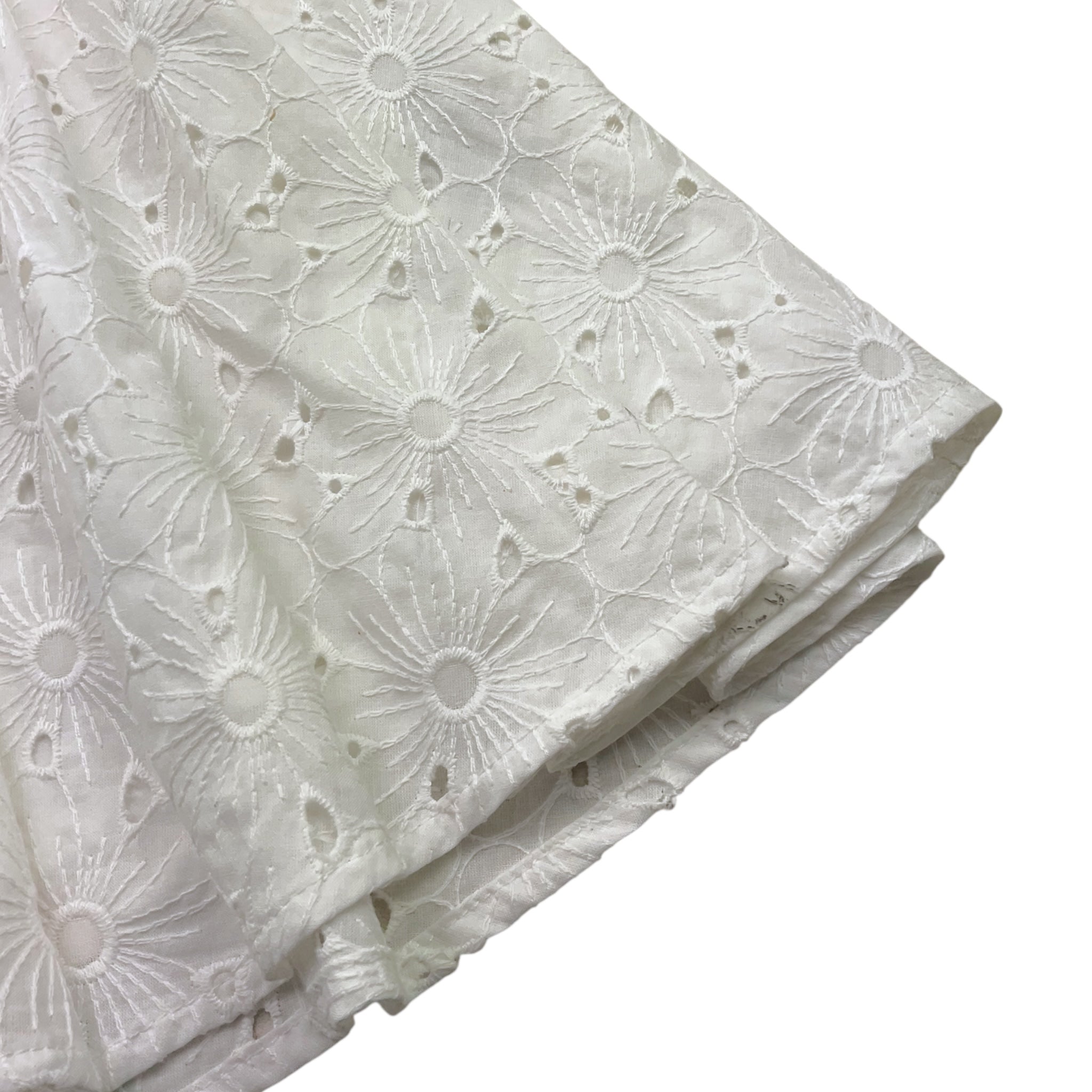 Kocca Abito Giromanica Tinta Unita con Ricami per Bambina P23JAB9316AAUN0000 BIANCO Kocca 