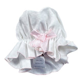 La Stupenderia Cappello Tinta Unita con Fiocco per Neonata TBCP54 BIANCO LA STUPENDERIA 