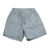 La Stupenderia Short Tinta Unita con Elastico In Vita per Bambina TJBR74XJ AZZURRO LA STUPENDERIA 