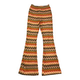 La Stupenderia Pantalone Ricami In Contrasto Modello Zampa per Bambina TJPN94 MULTICOLOR LA STUPENDERIA 