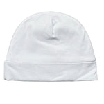 Lalalu' Cappello tinta unita con Ricami Bianco per Neonata CAL7G BIANCO LALALU' 