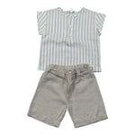 Lalalu' Completo 2 Pezzi Camicia-Bermuda Beige per Neonato CCTL2P BEIGE LALALU' 