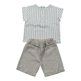 Lalalu' Completo 2 Pezzi Camicia-Bermuda Beige per Neonato CCTL2P BEIGE LALALU' 