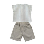 Lalalu' Completo 2 Pezzi Camicia-Bermuda Beige per Neonato CCTL2P BEIGE LALALU' 
