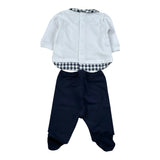 Lalalu' Completo 2 Pezzi Shirt-Ghettina per Neonato CJL3C BIANCO/BLU LALALU' 