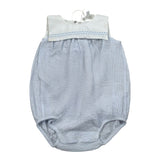 Lalalu' Pagliaccetto Bicolore Giromanica per Neonata PAL01P BIANCO/AZZURRO LALALU' 