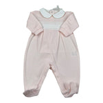 Lalalu' Tutina Tinta Unita con Colletto per Neonata TJL010P ROSA LALALU' 
